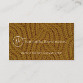 モダンカスタムPhoto Yarn編み物 名刺 (裏面)