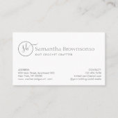 モダンカスタムPhoto Yarn編み物 名刺 (正面)