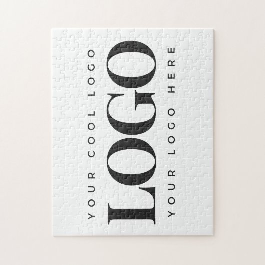 モダンカスタムRectangle Business Logo Company ジグソーパズル (縦)