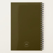 モダンカスタムWebサイトMocha Brown Branded プランナー手帳 (裏面)
