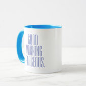 モダンカッコいいクラシックとグッドモーニングゴージャス マグカップ (正面左)