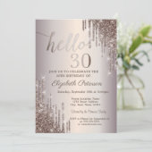モダンカッコいいグリッタードリップ30歳 招待状 (スタンド正面)