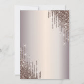 モダンカッコいいグリッタードリップ30歳 招待状 (裏面)