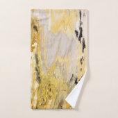 モダンカッコいいトレンディー大理石模様 バスタオルセット (ハンドタオル)