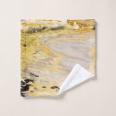 モダンカッコいいトレンディー大理石模様 バスタオルセット (ウォッシュタオル)