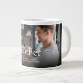 モダンカッコいい最高のおもしろい写真Brother Ever Definition ジャンボコーヒーマグカップ (正面右)