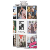 モダンカッコいい最高の EVER Instagram Photo Collage (パパ) フラスク (左)