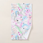 モダンカッコいい木目 バスタオルセット (ハンドタオル)