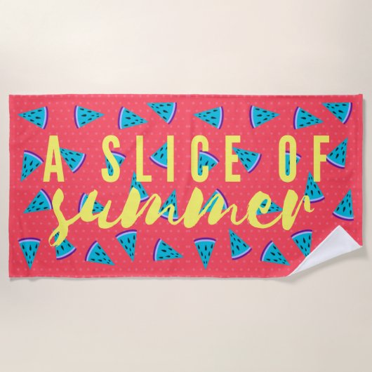 モダンカッコいい瓜 ビーチタオル (正面)