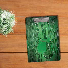 モダンカッコいいGreen Circuit Boardハイテクフォト クリップボード