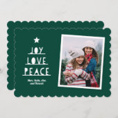 モダンカット ディープグリーン シーズンカード (正面/裏面)