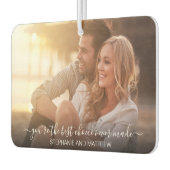 モダンカップルの最高の写真の選択パーソナライズされた カーエアーフレッシュナー (左)