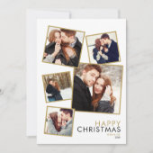 モダンカップル 5枚の写真コラージュ クリスマス (正面)