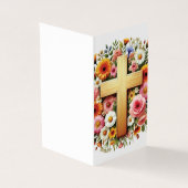 モダンカトリック十字葬記念祈りの言葉カード (外部)