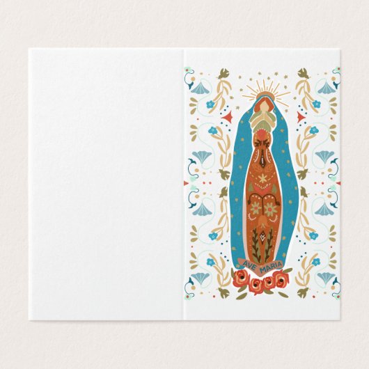 モダンカトリック葬儀記念祈りの言葉カード (外部フラット)