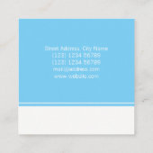 モダンカバーを立てて下さい スクエア名刺 (裏面)