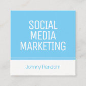 モダンカバーを立てて下さい スクエア名刺 (正面)