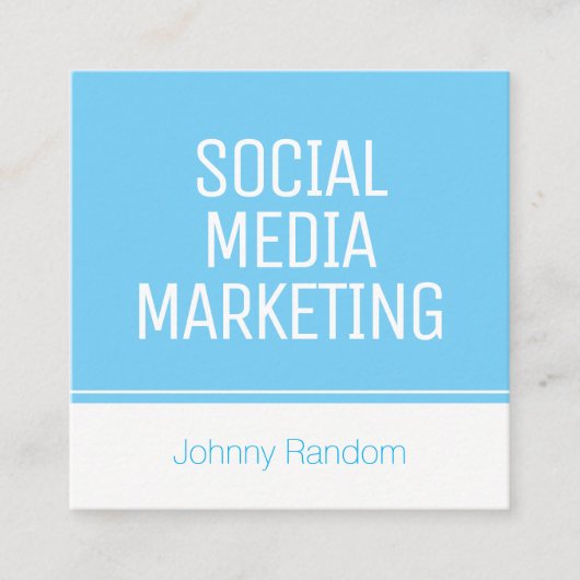 モダンカバーを立てて下さい スクエア名刺 (正面)