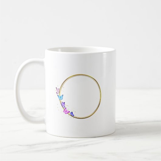 モダンカフェデザイン|装飾的円形コーヒーマグのデザイン コーヒーマグカップ (左)