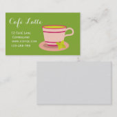 モダンカフェ茶屋茶湯 名刺 (正面/裏面)