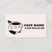 モダンカフェ ミニマル コーヒーショップ ビジネスカード (正面)
