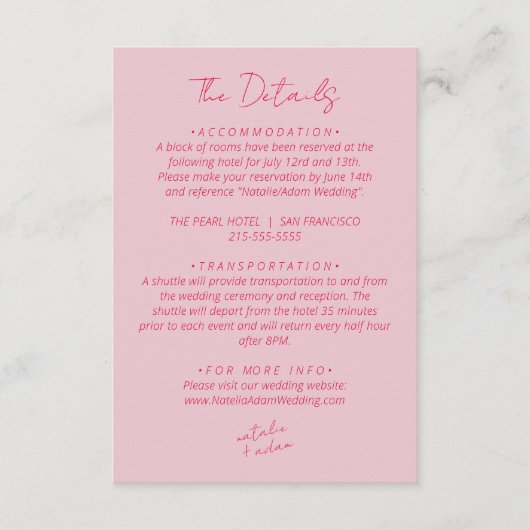 モダンカラフルおもしろい温結婚レトロ詳細 エンクロージャーカード (正面)