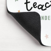 モダンカラフルお気に入りの先生星ギフト マウスパッド (コーナー)