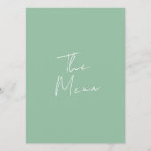 モダンカラフルお洒落ブライトおもしろいボホ結婚ズ メニュー (裏面)