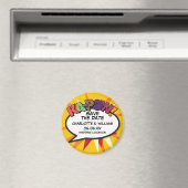 モダンカラフルで楽しいSave the Date マグネット (インサイチュ (食洗機))