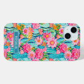モダンカラフルなサボテンの花個性的なデザイン Case-Mate iPhoneケース (裏面 (横))