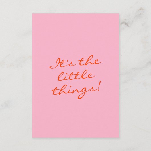 モダンカラフルなファンキーレトロ楽しい結婚式の詳細 エンクロージャーカード (裏面)