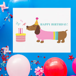 モダンカラフルなファンタジーかわいいお誕生日おめでとう カード