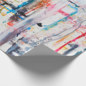 モダンカラフルの背景アート，コンテンポラリーモーダ ラッピングペーパー (角)