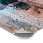 モダンカラフルの背景コンテンポラリー。 ポスター (角)