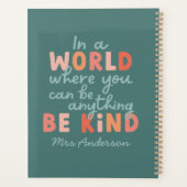 モダンカラフルはっきりしたタイポグラフィは親切先生no プランナー手帳 (裏面)