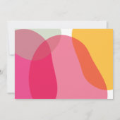 モダンカラフルはっきりしたタイポグラフィハッピー父の日 カード (裏面)