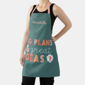 モダンカラフルはっきりしたタイポグラフィ計画及びアイディアなし エプロン (インサイチュ)