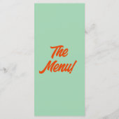 モダンカラフルはっきりしたファンキーレトロ結婚 メニュー (裏面)