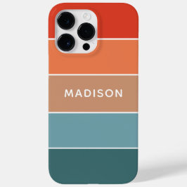 モダンカラフルアースカラーブロックカスタムネーム Case-Mate iPhone 14 PRO MAXケース