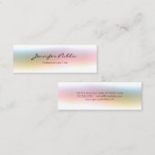 モダンカラフルエレガントプロフェッショナルシンプル スキニー名刺 (正面/裏面)