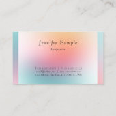 モダンカラフルエレガントプロフェッショナルテンプレート 名刺 (裏面)