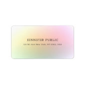 モダンカラフルエレガントプロフェッショナル ラベル (正面)