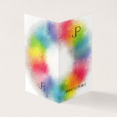 モダンカラフルエレガントモノグラムテンプレートトレンディー 名刺 (外部)