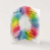 モダンカラフルエレガントモノグラムテンプレートトレンディー 名刺 (内部)