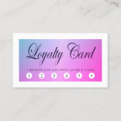 モダンカラフルエレガント美しいロイヤリティカード ロイヤリティカード (正面)