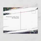 モダンカラフルエレガントFireworksフェスティバルおめでとう ポストカード (裏面)