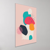 モダンカラフルオーガニックケコンテンポラリース 箔ポスター (レイダウン)