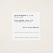 モダンカラフルカッコいい美しいサロン (裏面)