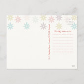 モダンカラフルクリスマス シーズンポストカード (裏面)