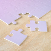 モダンカラフルグラディエント水色レインボー ジグソーパズル (側面)